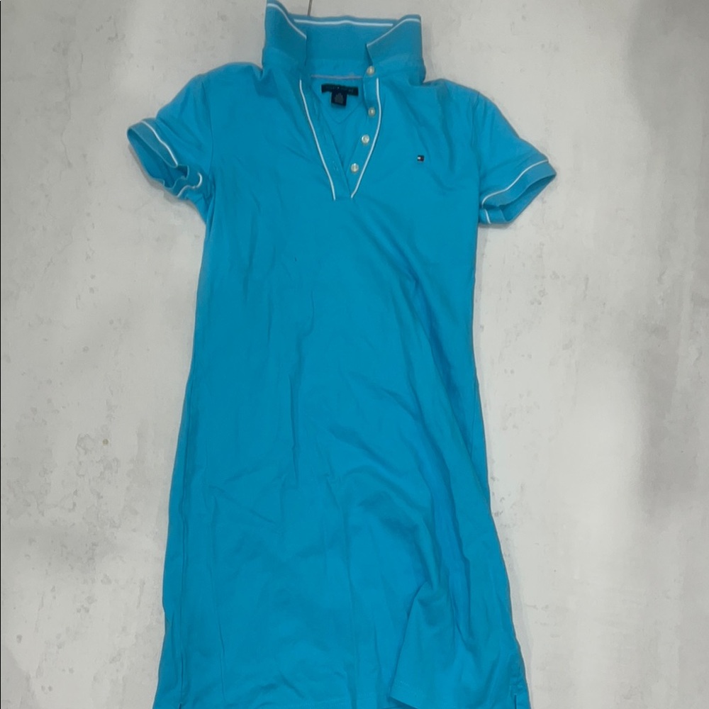 Tommy Hilfiger Turquoise Polo Dress